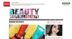 Desktop Screenshot of beautybeforebreakfast.nl